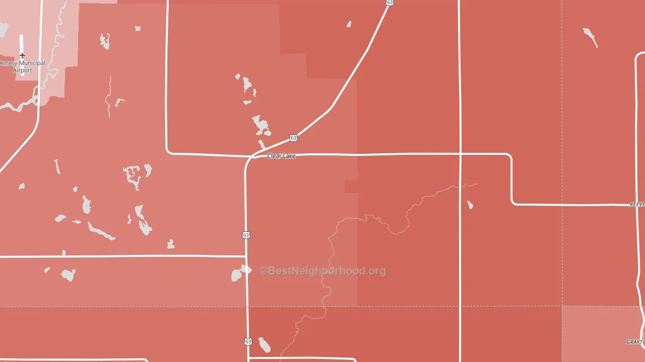 54005, WI block-group political-lean map
