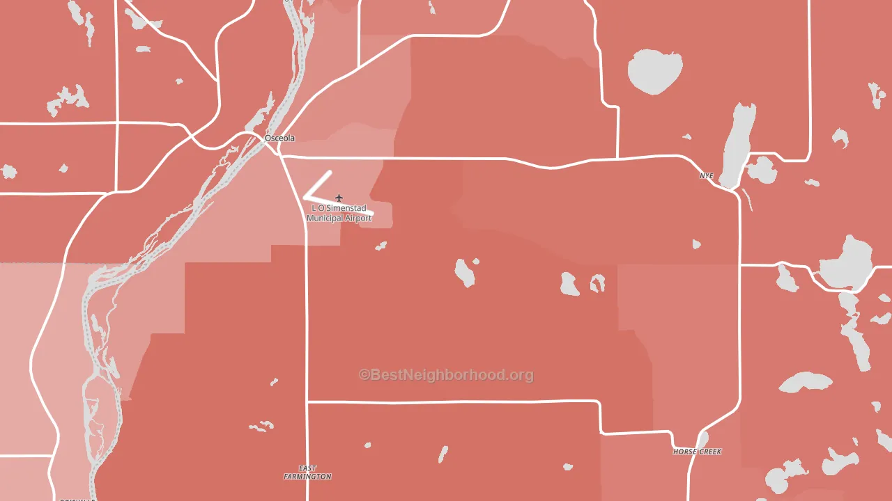 54020, WI block-group political-lean map