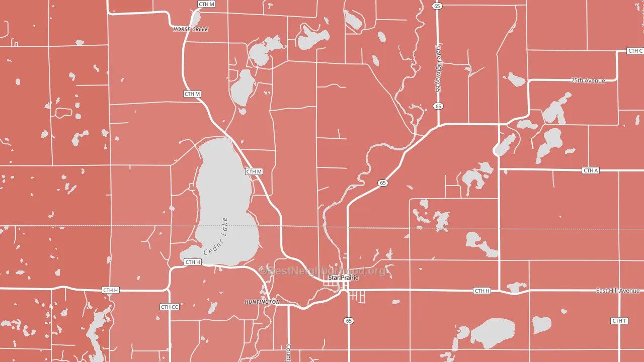 54026, WI block-group political-lean map
