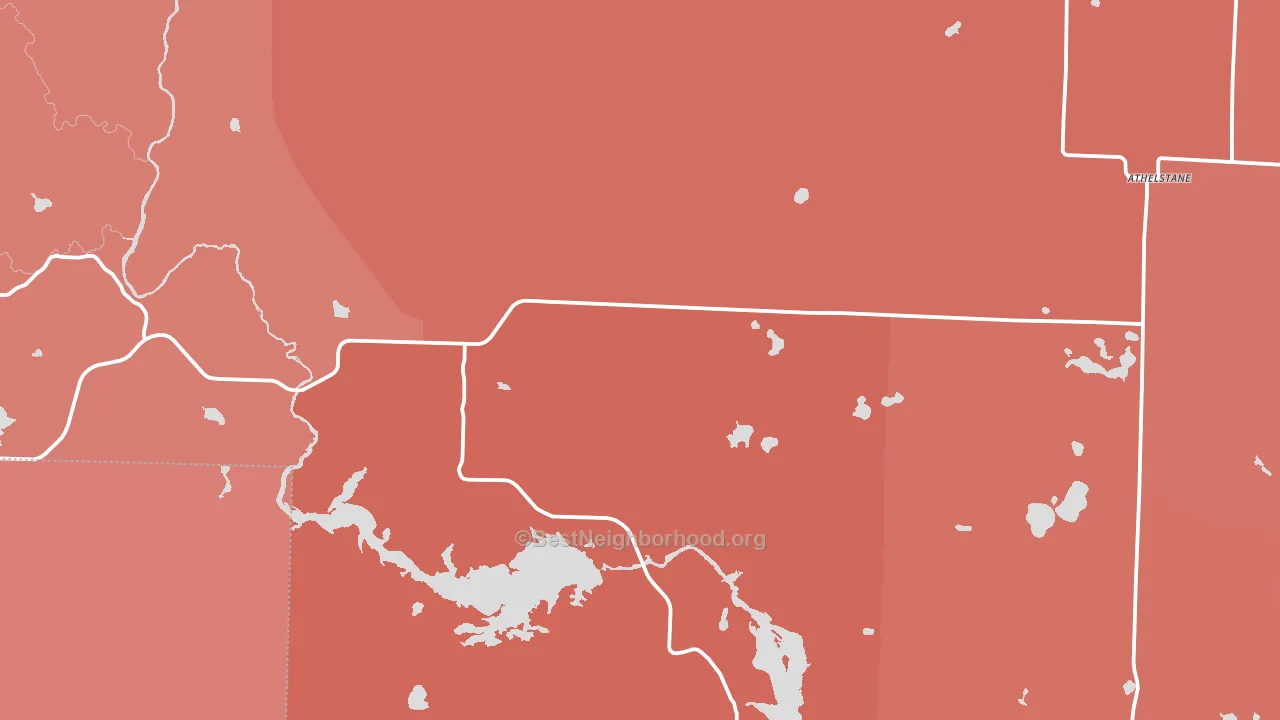 54104, WI block-group political-lean map