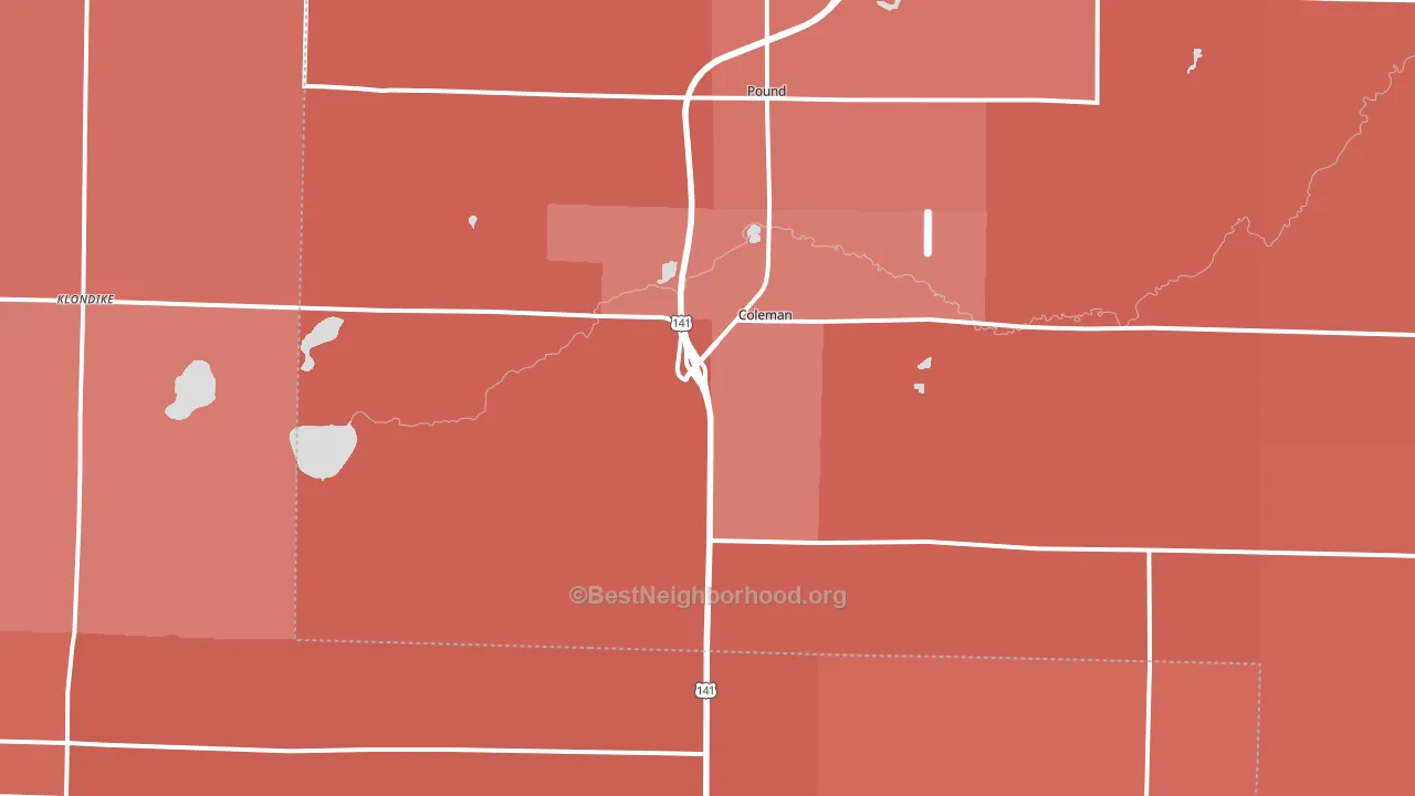 54112, WI block-group political-lean map