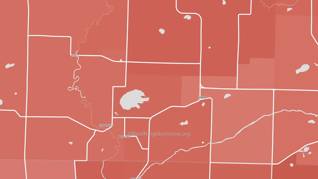 54124, WI block-group political-lean map