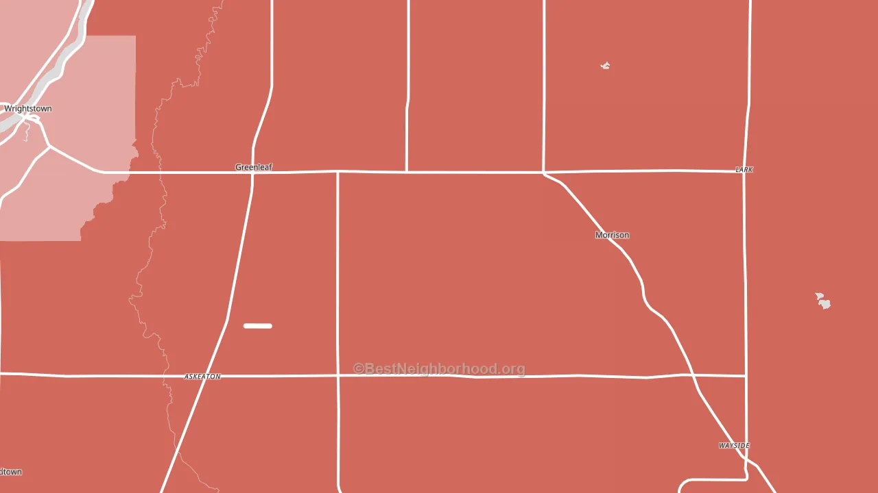 54126, WI block-group political-lean map