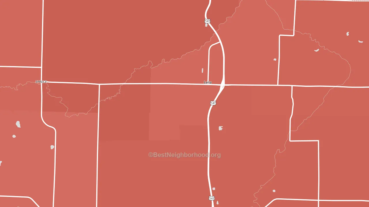54139, WI block-group political-lean map