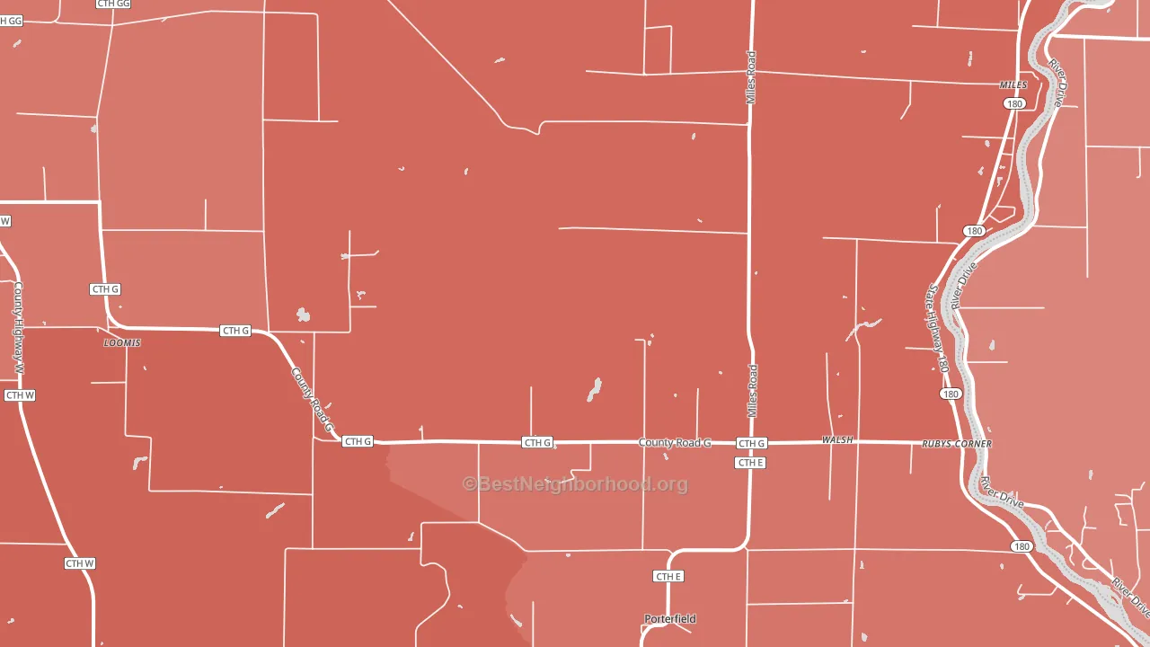 54159, WI block-group political-lean map