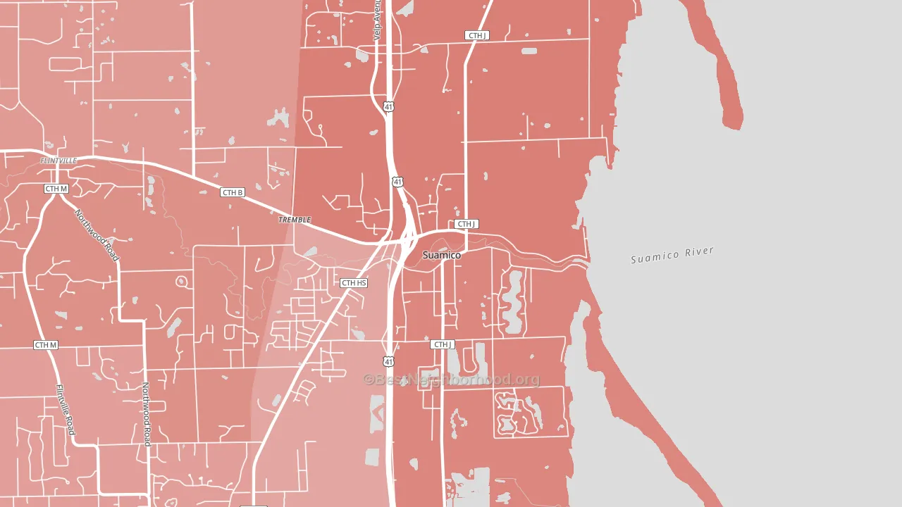 54173, WI block-group political-lean map