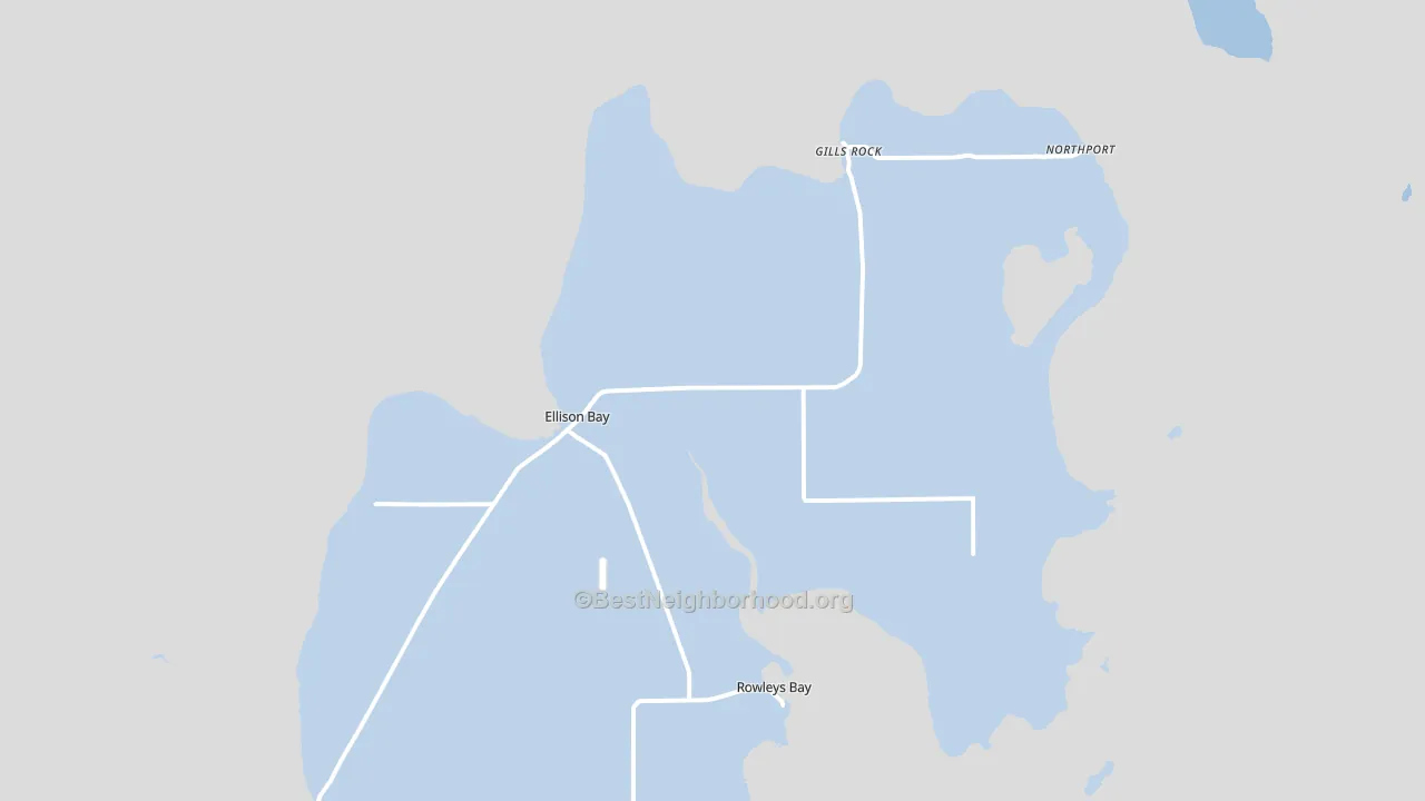54210, WI block-group political-lean map