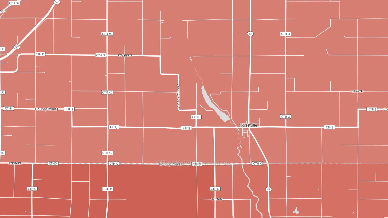 54213, WI block-group political-lean map