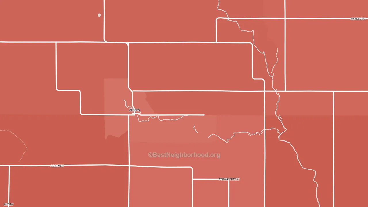 54411, WI block-group political-lean map