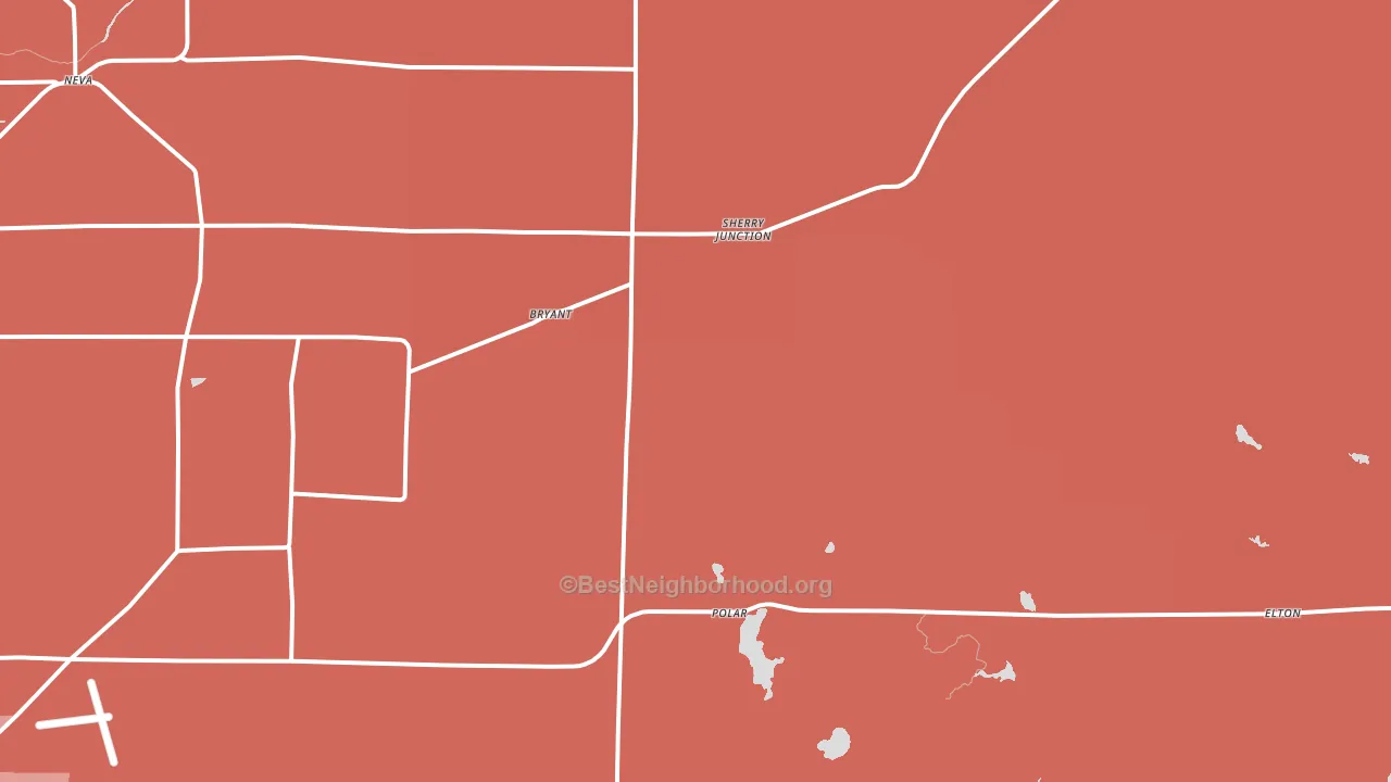54418, WI block-group political-lean map