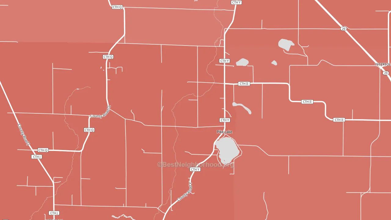 54440, WI block-group political-lean map