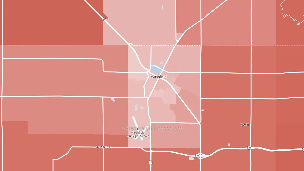54449, WI block-group political-lean map