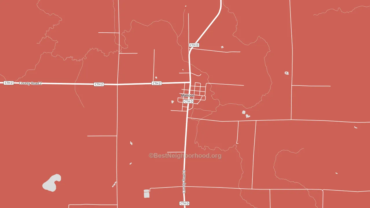 54450, WI block-group political-lean map