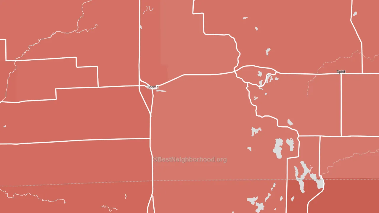 54459, WI block-group political-lean map