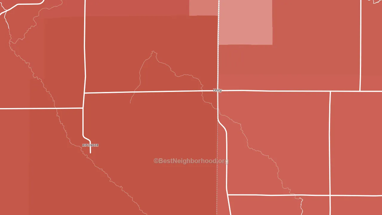 54488, WI block-group political-lean map