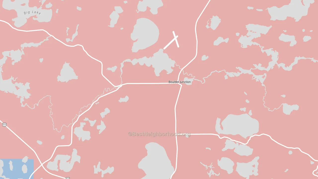 54512, WI block-group political-lean map