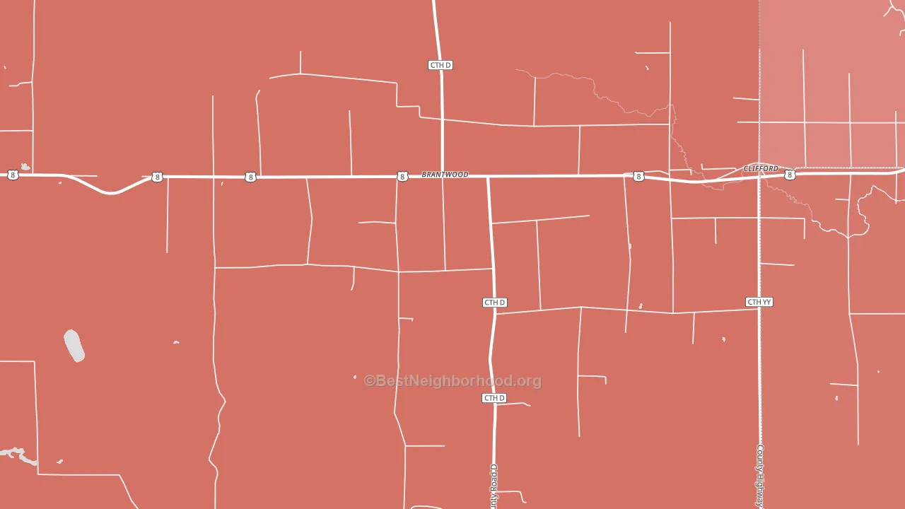 54513, WI block-group political-lean map