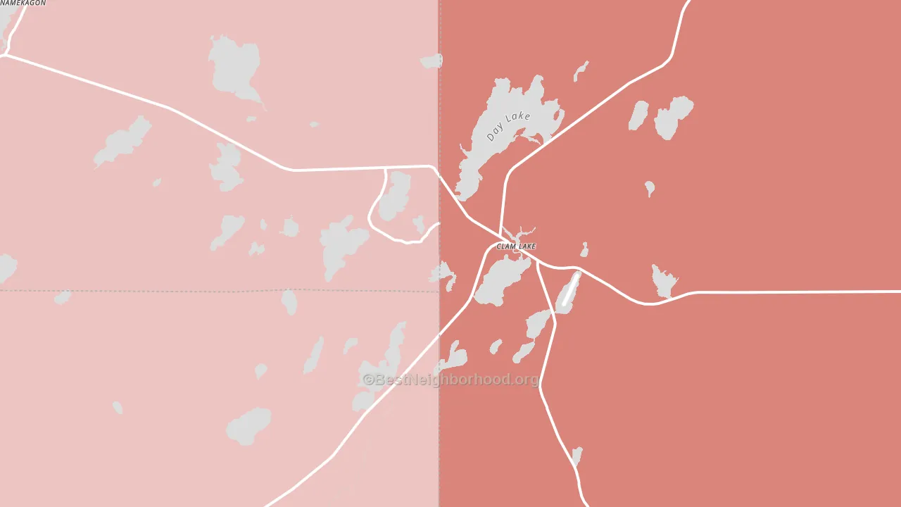 54517, WI block-group political-lean map