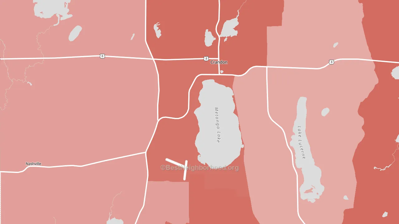 54520, WI block-group political-lean map