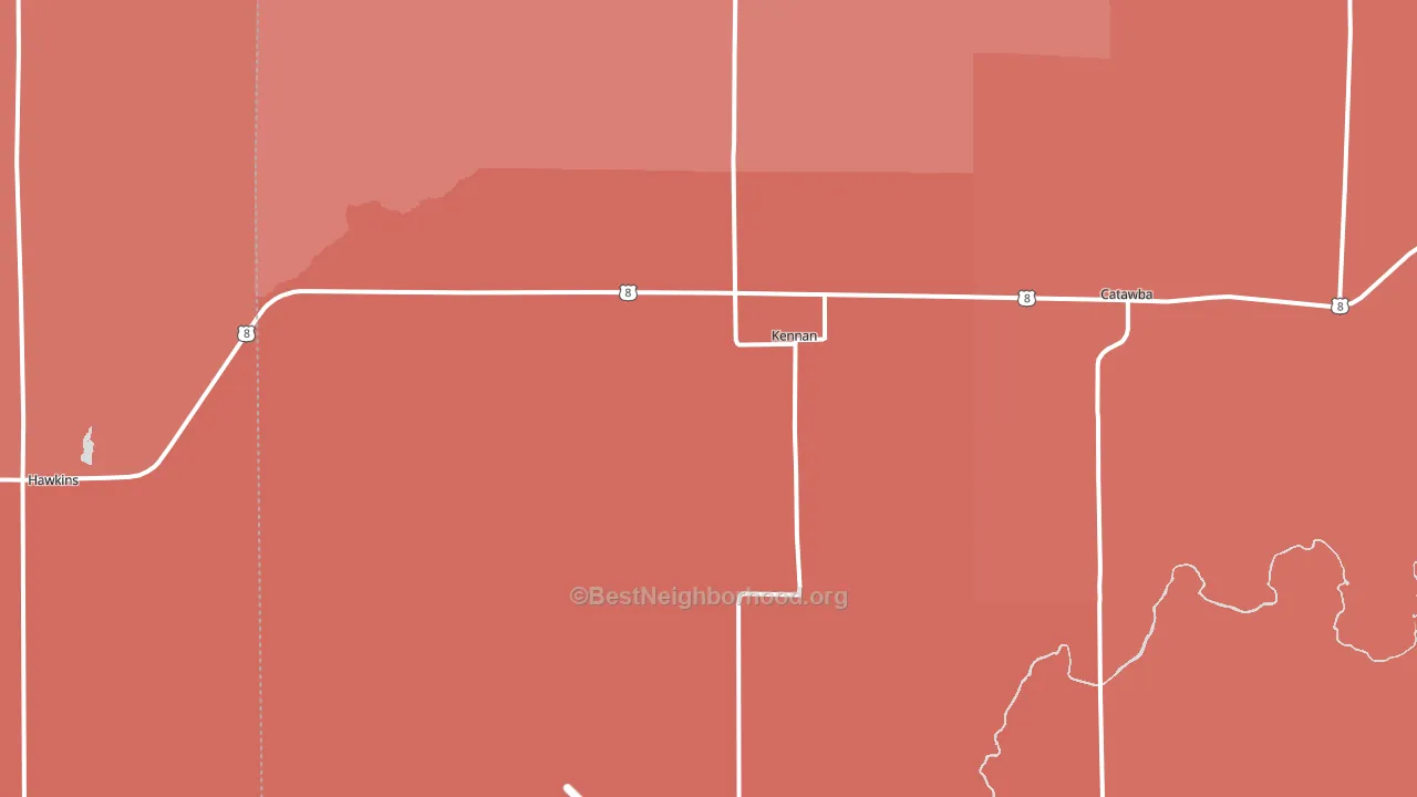54537, WI block-group political-lean map
