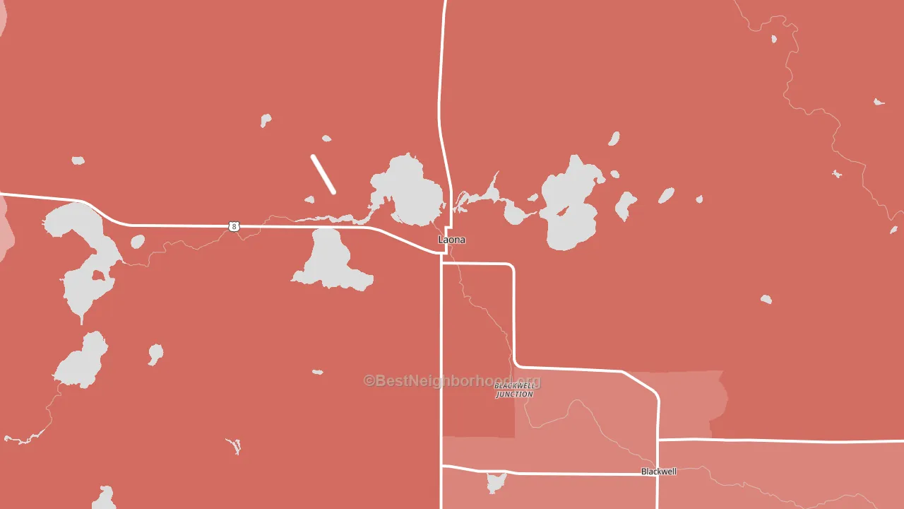 54541, WI block-group political-lean map