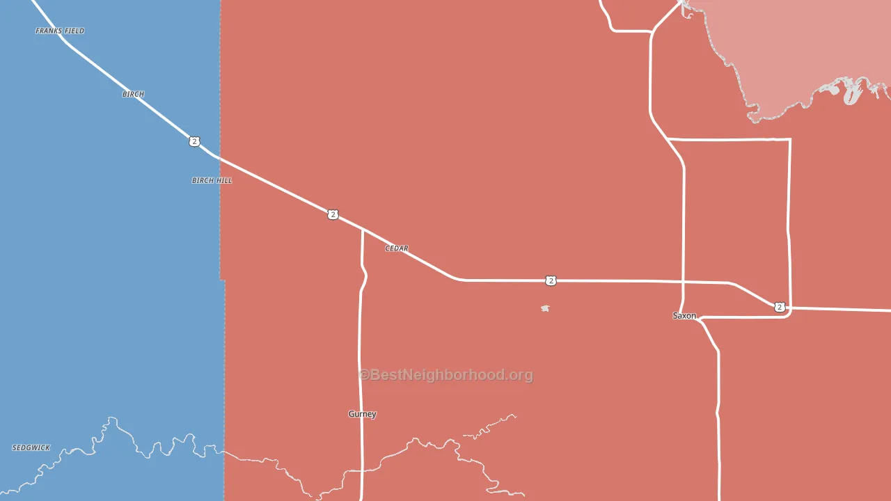 54559, WI block-group political-lean map