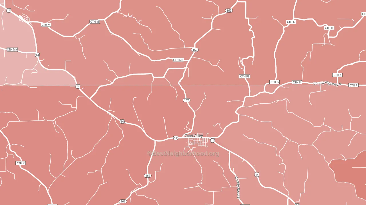 54623, WI block-group political-lean map