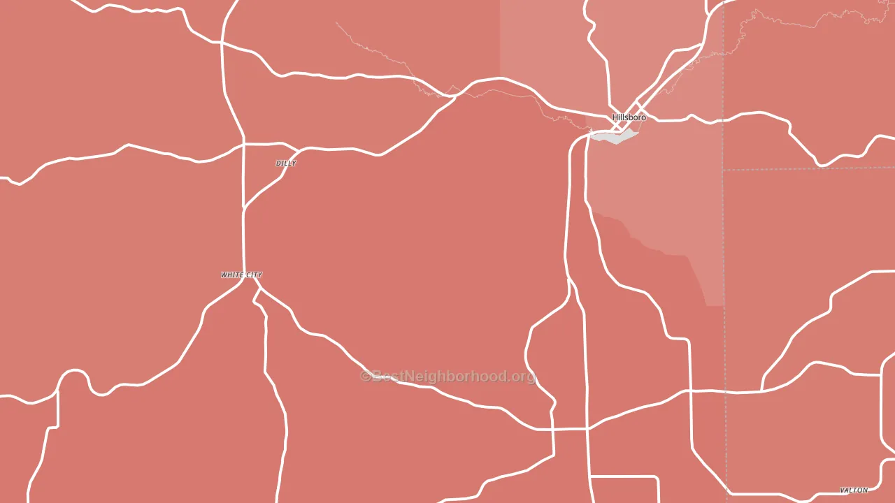 54634, WI block-group political-lean map