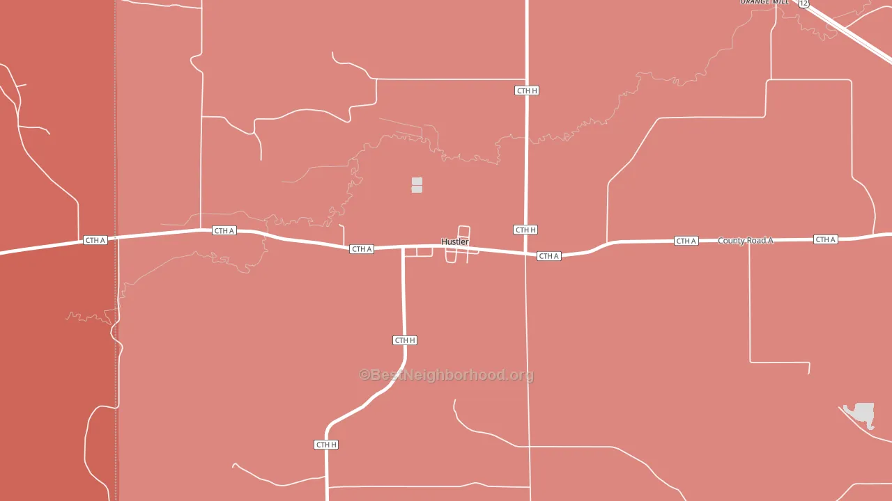 54637, WI block-group political-lean map