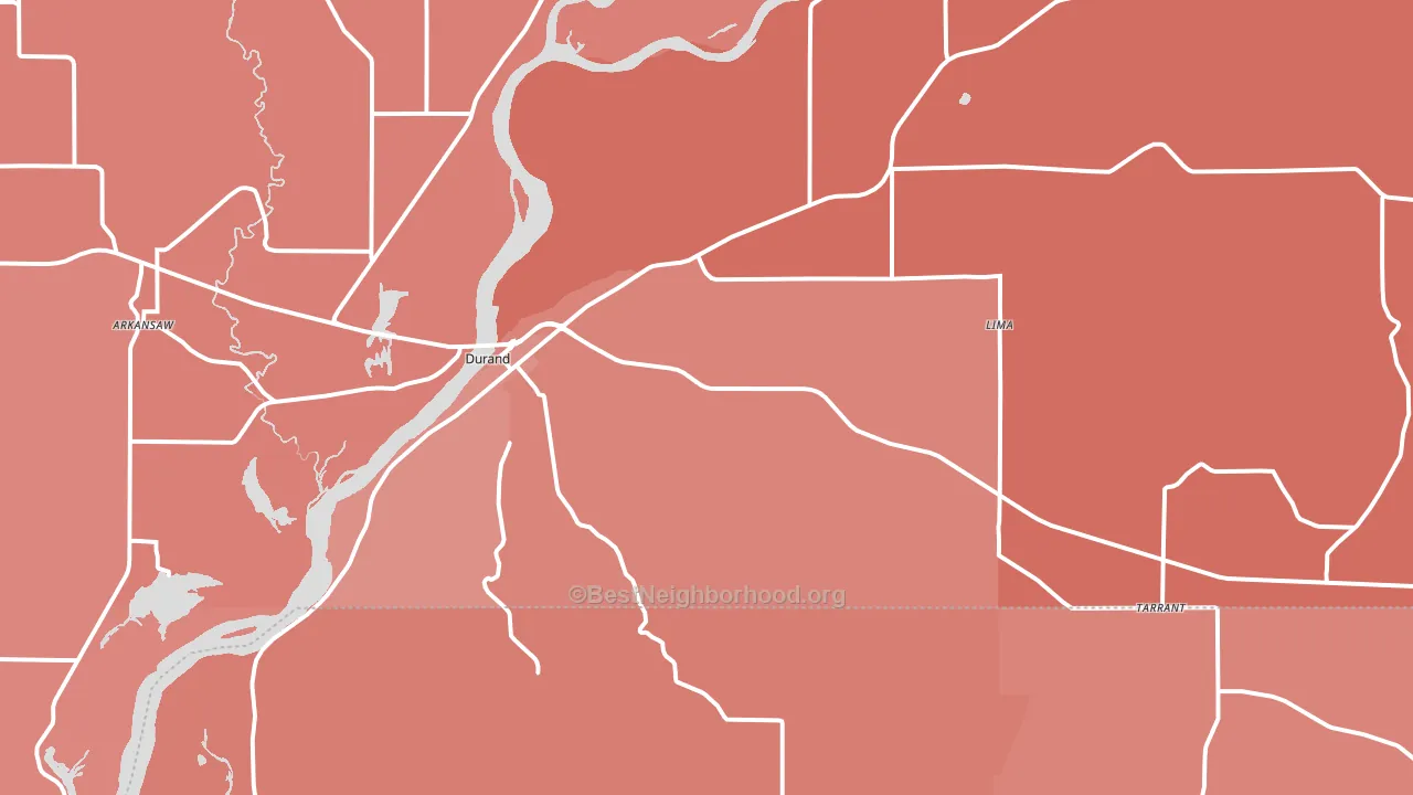 54736, WI block-group political-lean map