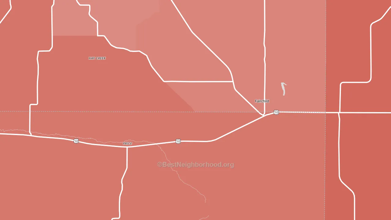 54741, WI block-group political-lean map