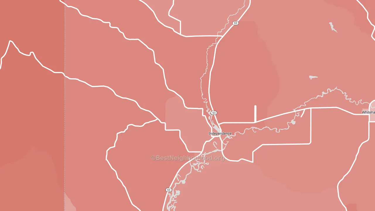 54747, WI block-group political-lean map