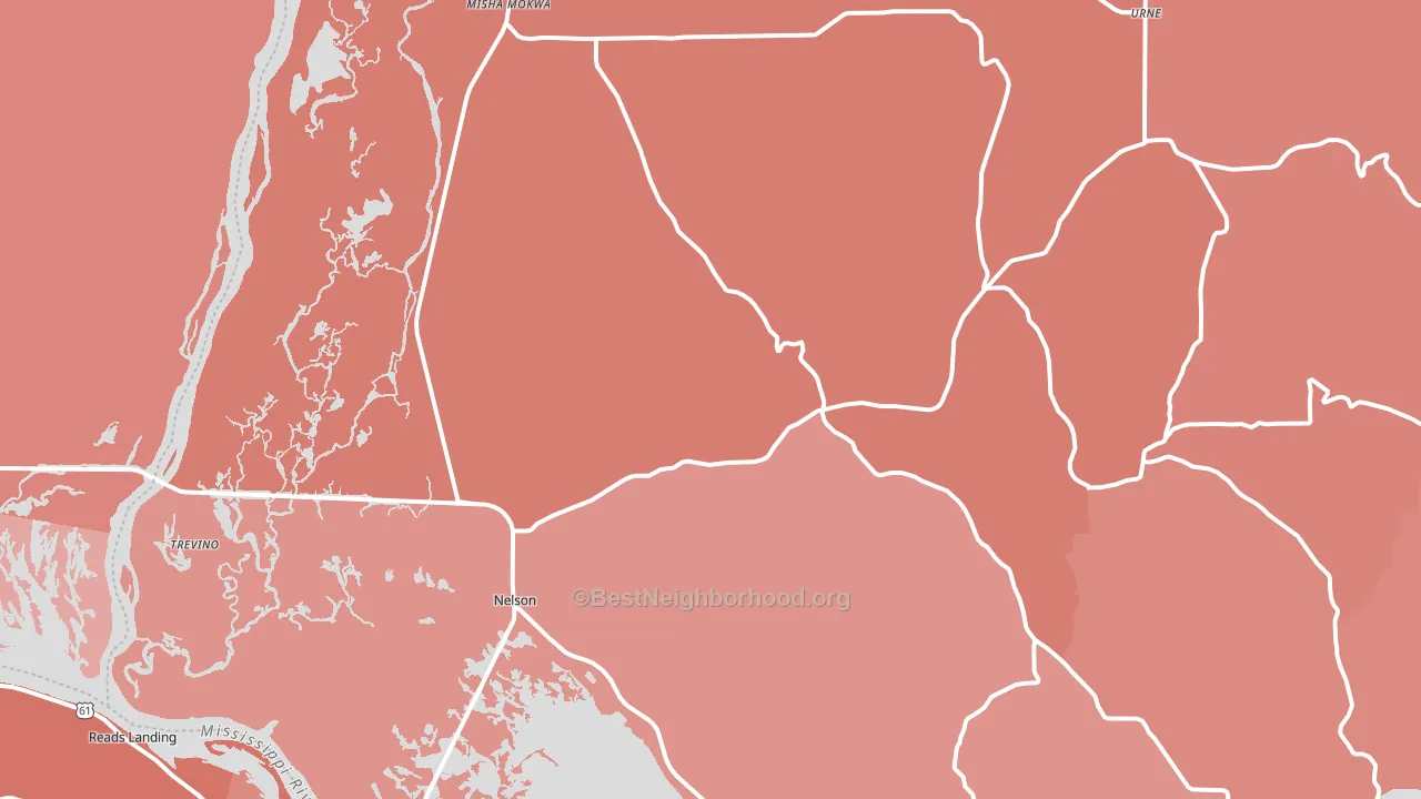 54756, WI block-group political-lean map