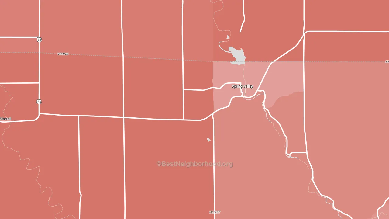 54767, WI block-group political-lean map