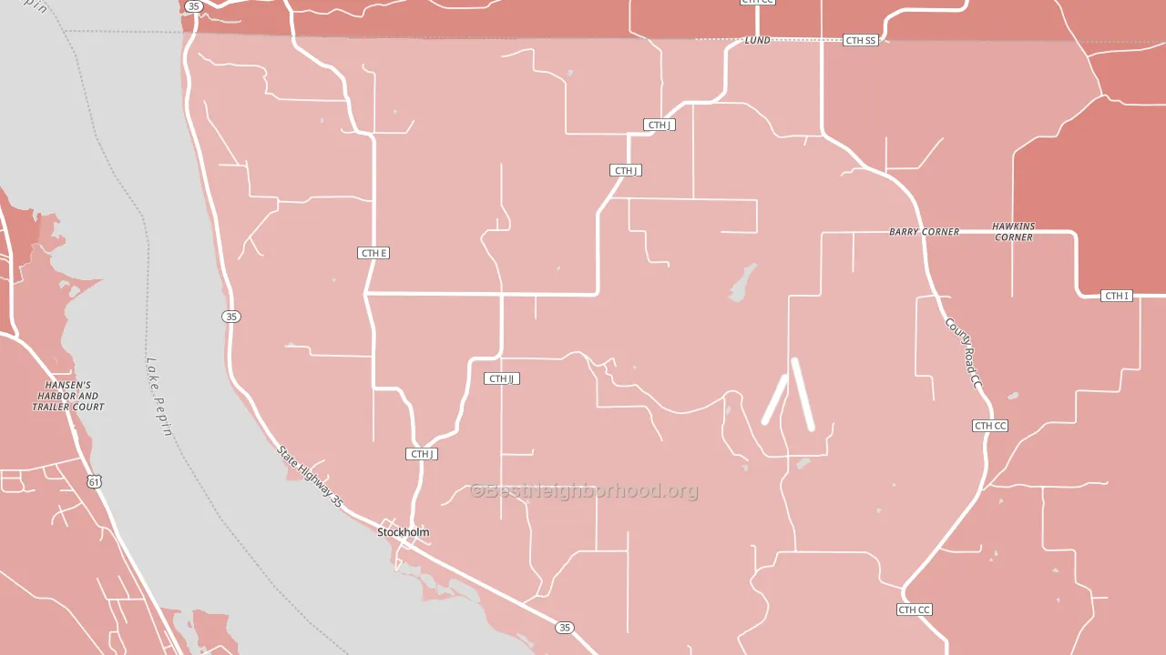 54769, WI block-group political-lean map