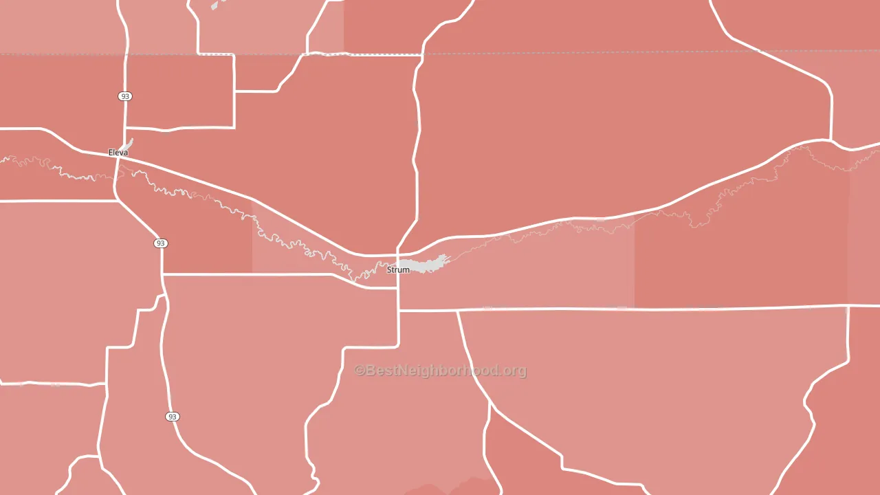 54770, WI block-group political-lean map