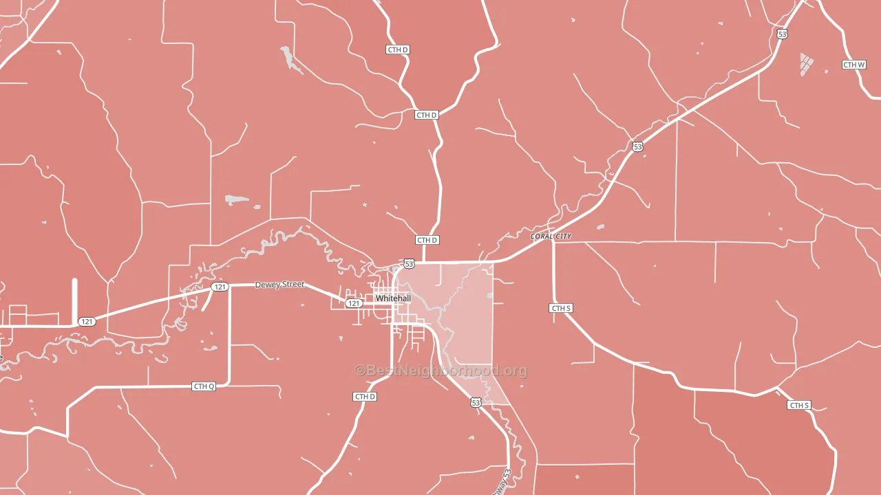 54773, WI block-group political-lean map