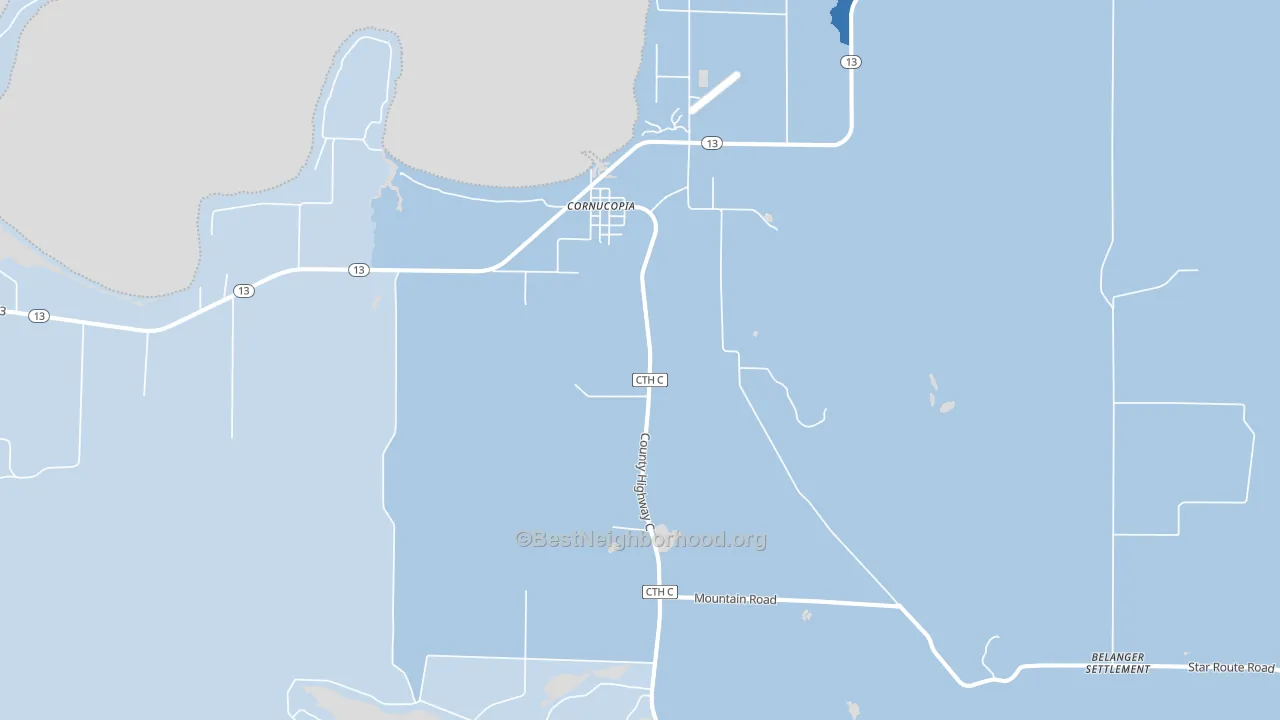 54827, WI block-group political-lean map
