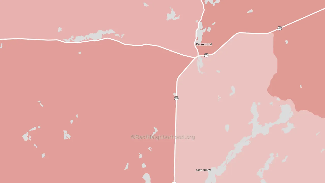54832, WI block-group political-lean map