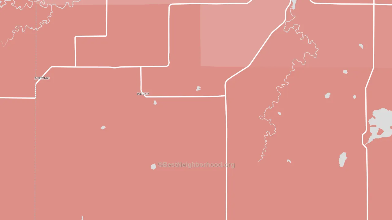 54836, WI block-group political-lean map