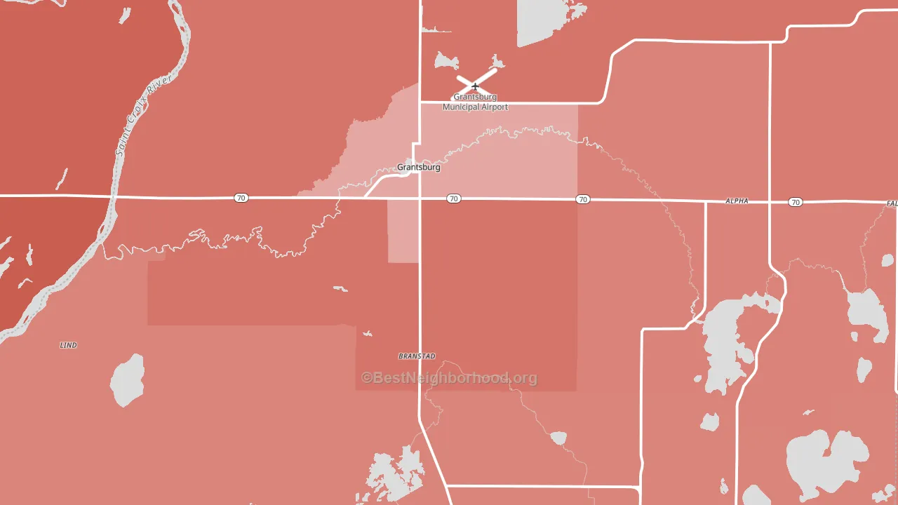 54840, WI block-group political-lean map