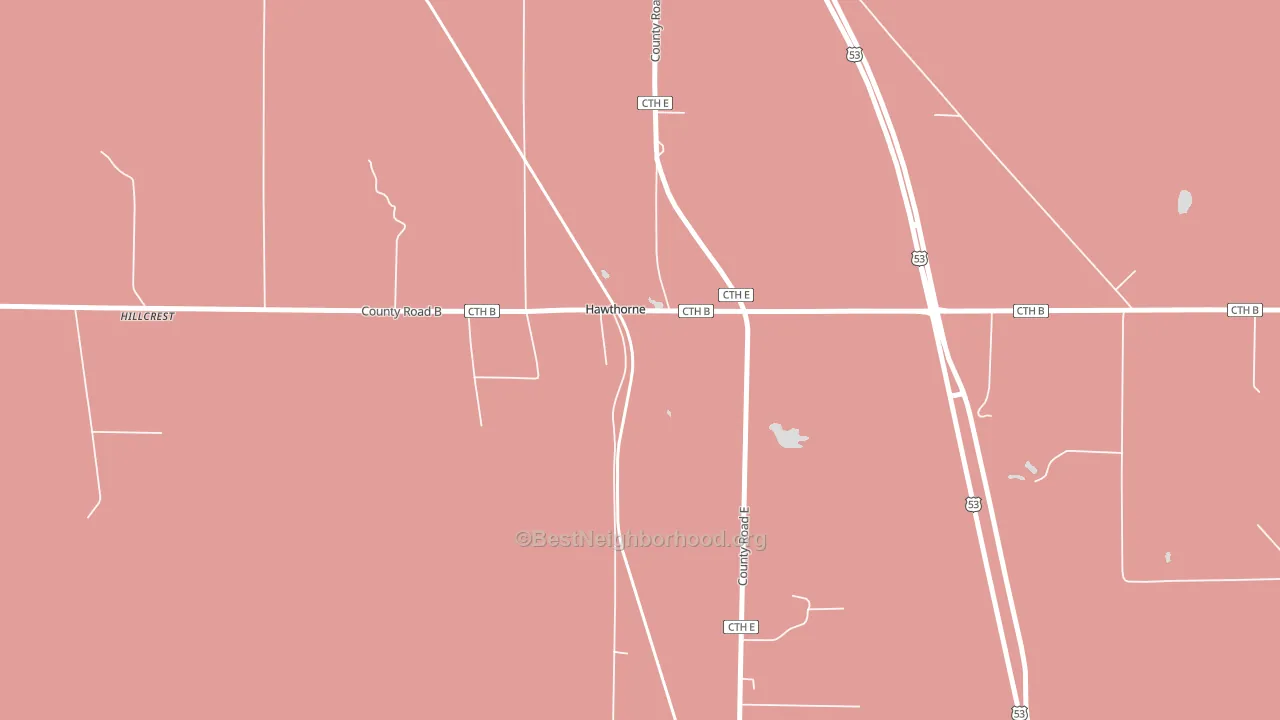 54842, WI block-group political-lean map