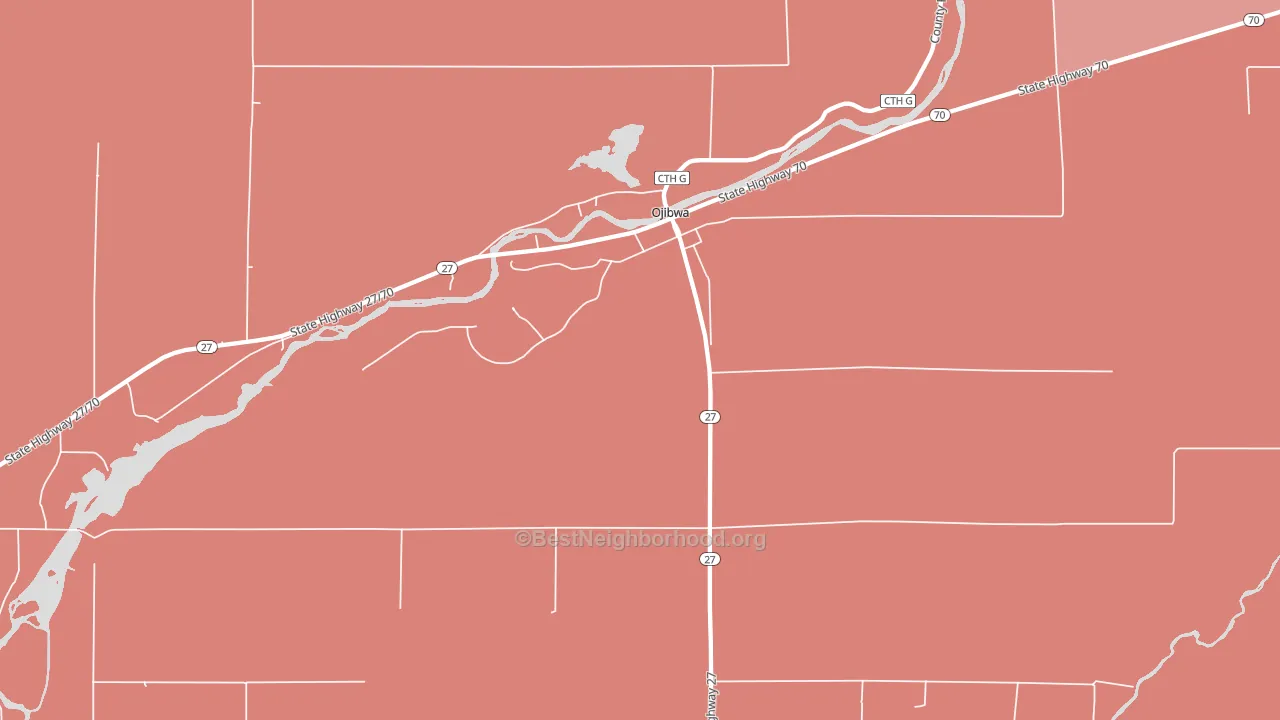 54862, WI block-group political-lean map