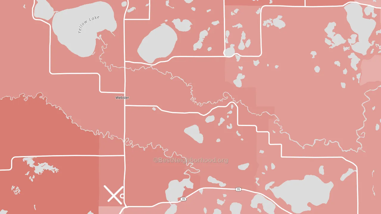 54893, WI block-group political-lean map