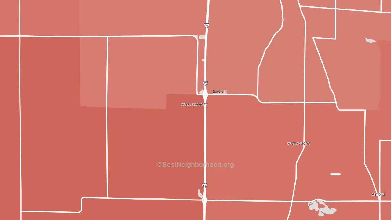 54921, WI block-group political-lean map