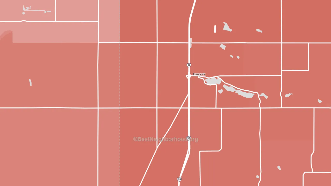 54943, WI block-group political-lean map