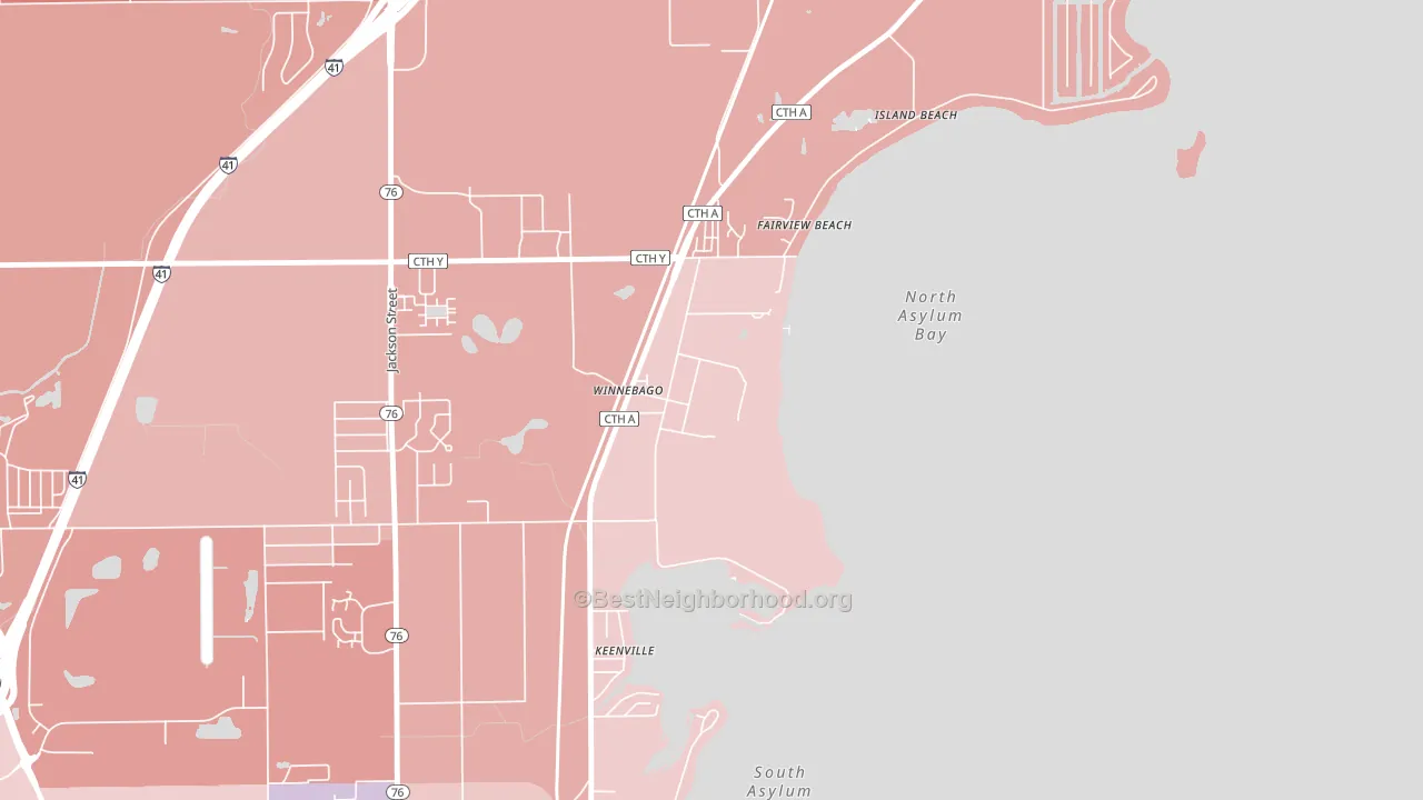 54985, WI block-group political-lean map