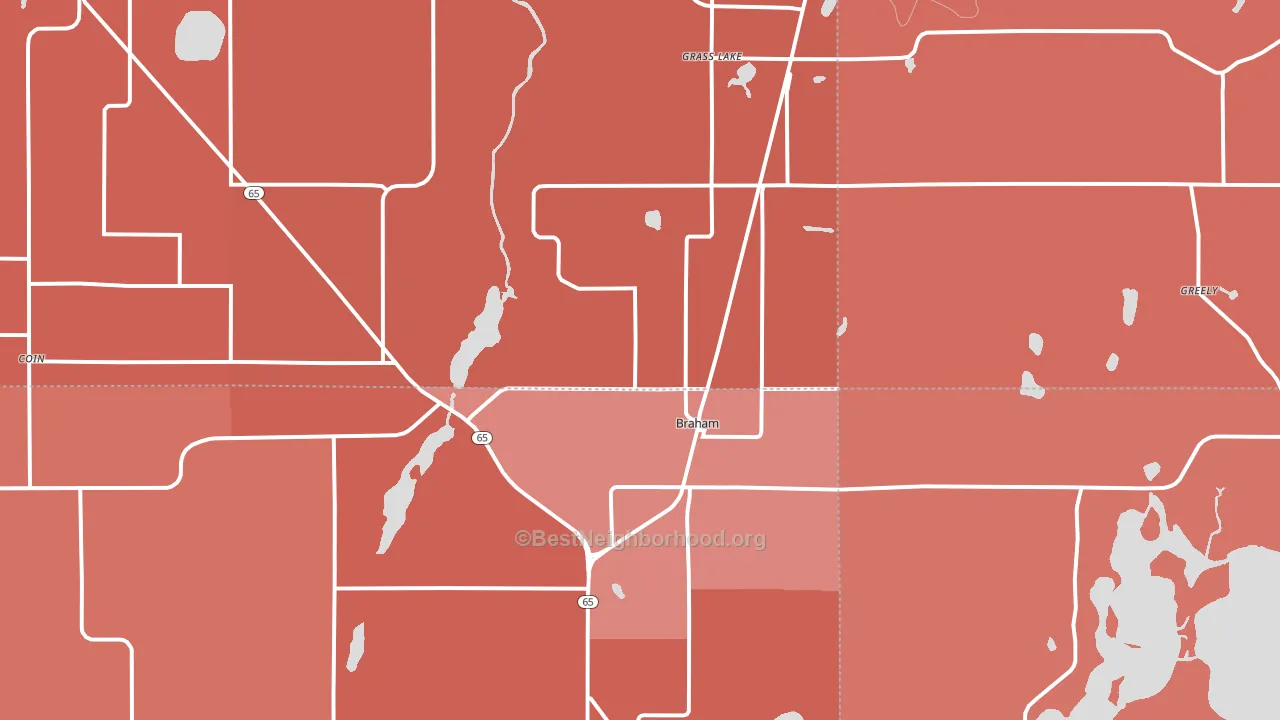 55006, MN block-group political-lean map
