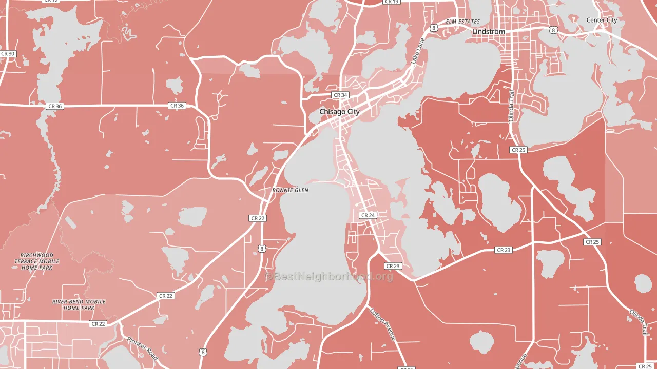 55013, MN block-group political-lean map