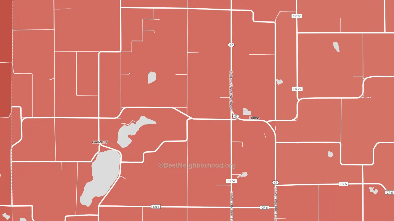 55017, MN block-group political-lean map